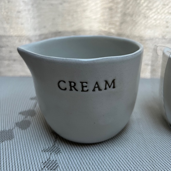 Hearth & Hand Honey Pot with Wood Lid & Dipper & Creamer Set - Picture 7 of 7